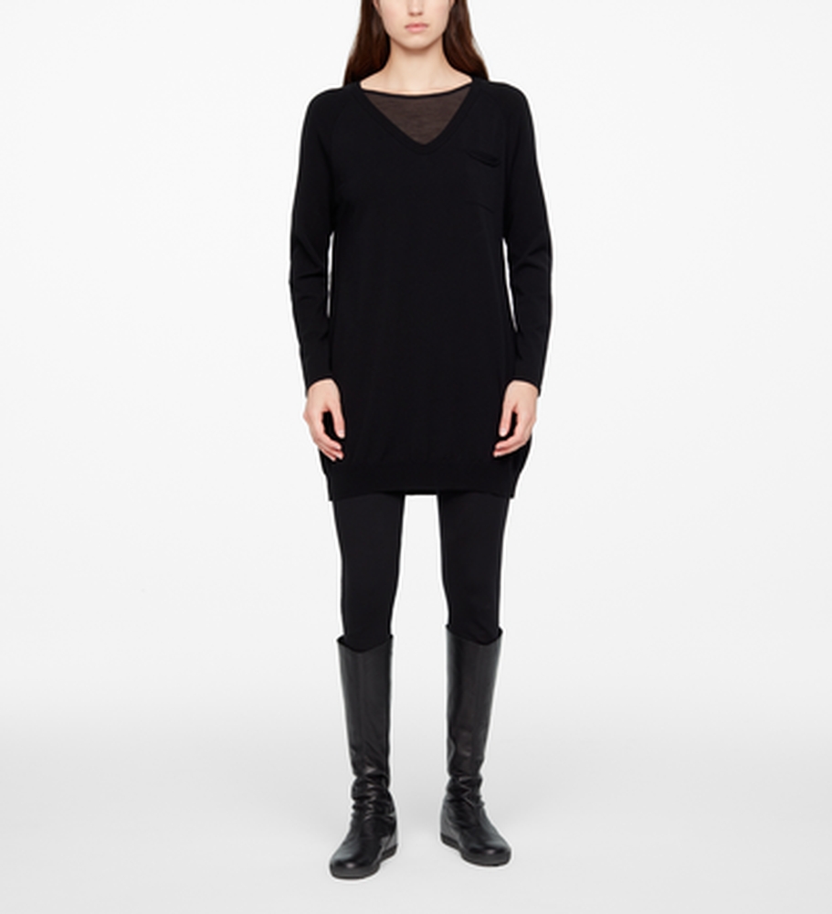Sarah Pacini ROBE - DÉTAILS TRANSLUCIDES De face