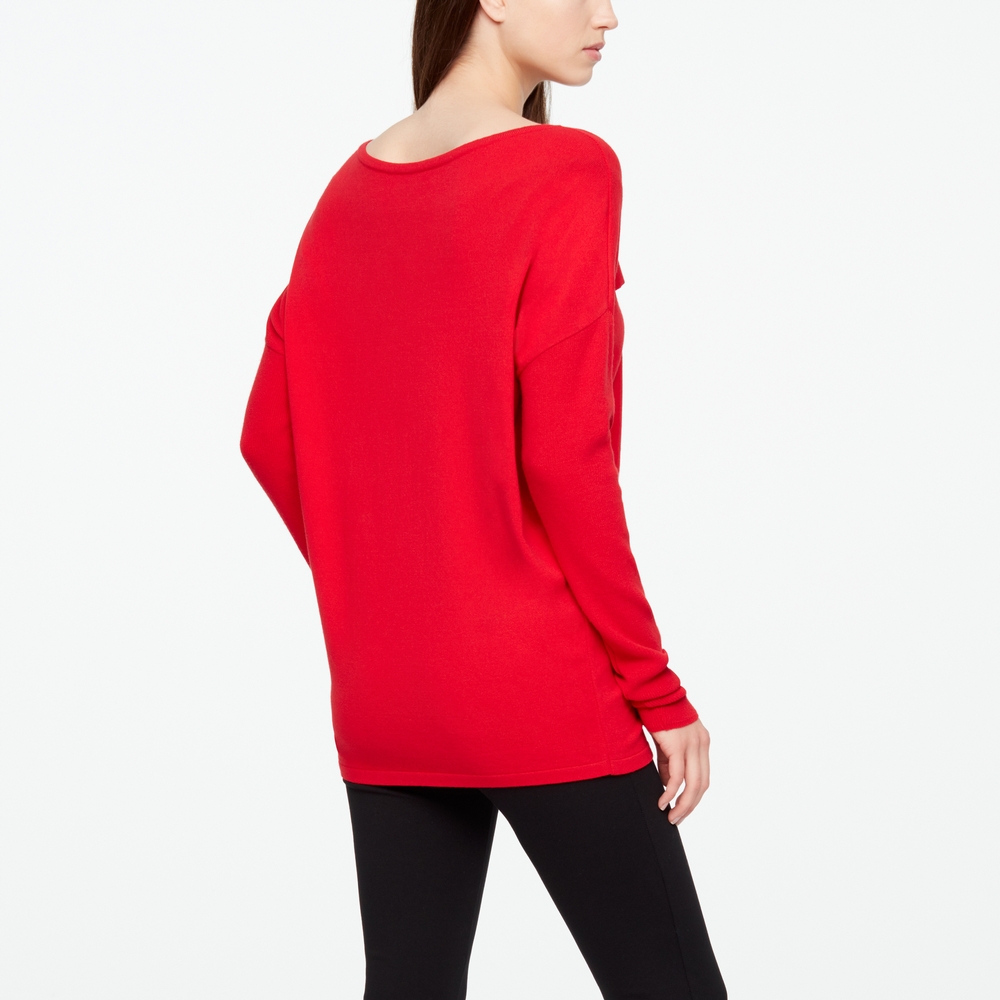 Sarah Pacini PULL MANCHES LONGUES - RAYURE Derrière