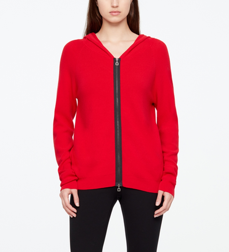 Sarah Pacini CARDIGAN - HOODIE De face