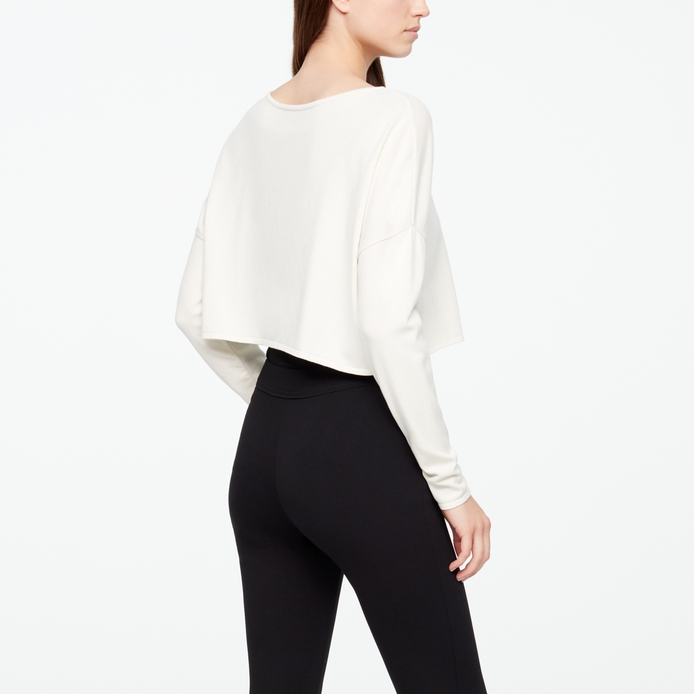 Sarah Pacini PULL COURT - FERMOIRS ZIP Derrière