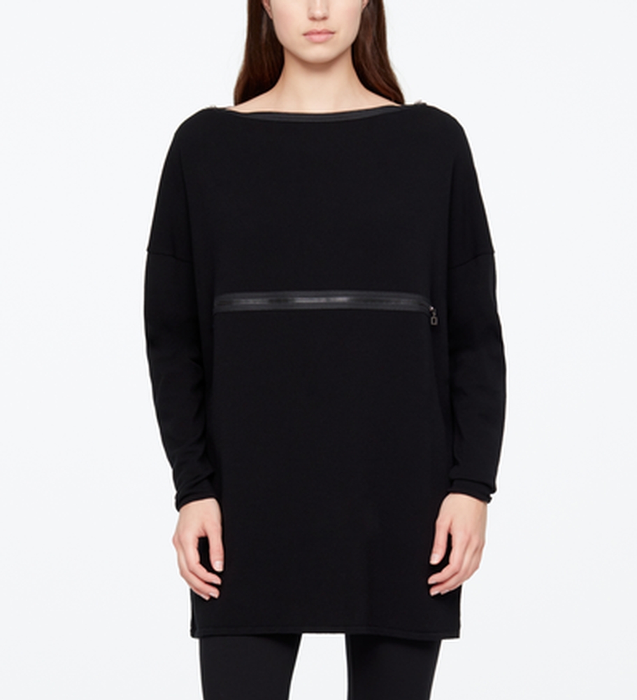 Sarah Pacini PULL LONG - FERMOIRS ZIP De face