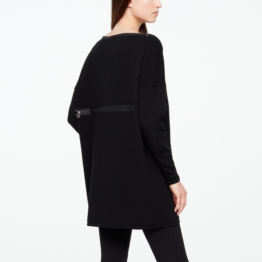 Sarah Pacini PULL LONG - FERMOIRS ZIP Derrière