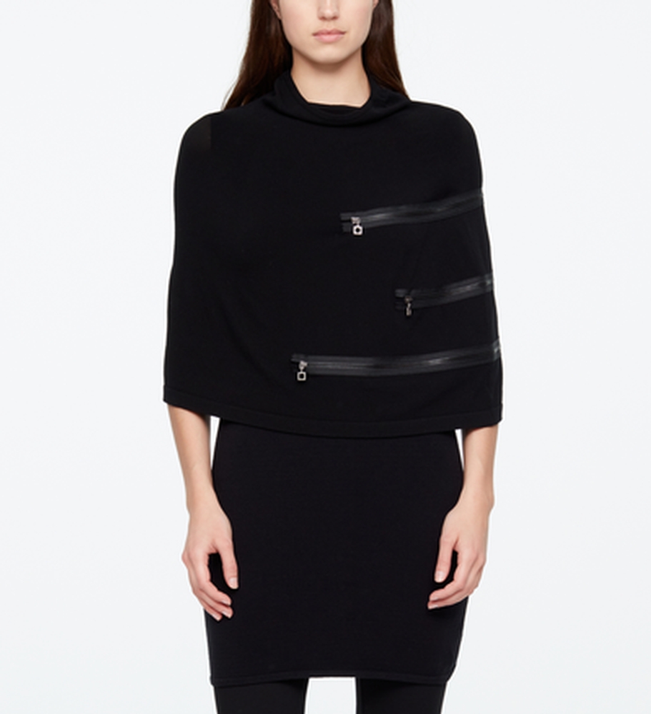 Sarah Pacini PONCHO - FERMOIRS ZIP De face