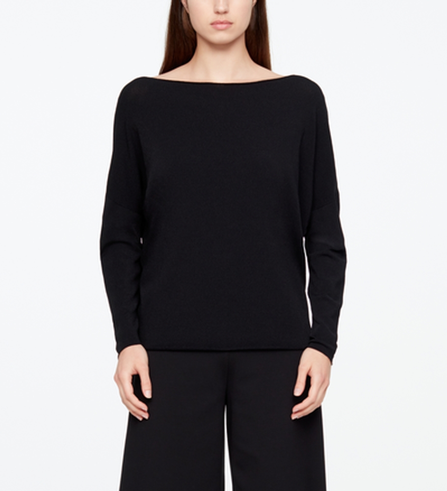 Sarah Pacini PULL LONG - RAYURES MESH De face