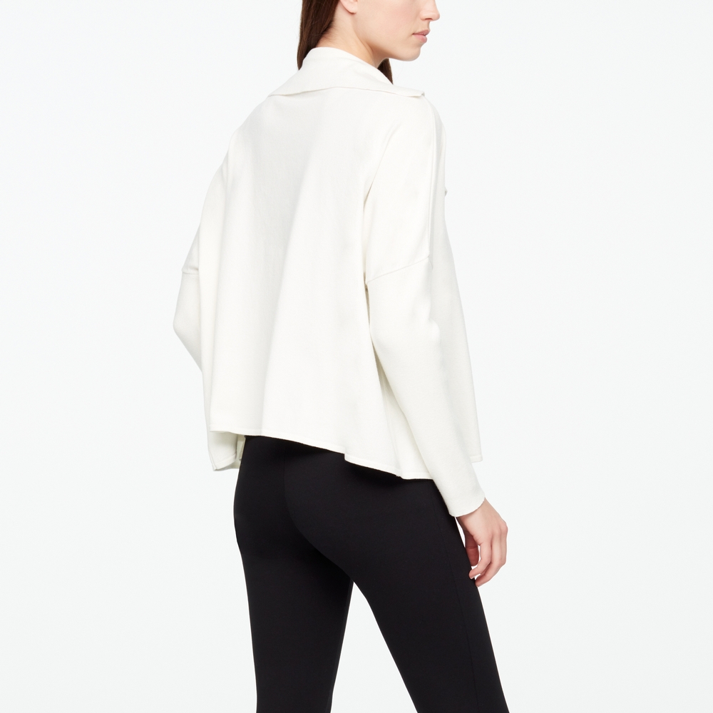 Sarah Pacini CARDIGAN - MANCHES EN CÔTES Derrière
