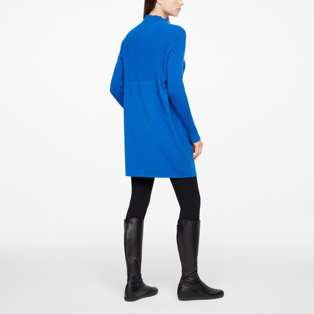 Sarah Pacini LONG CARDIGAN - POCHES PLAQUÉES Derrière