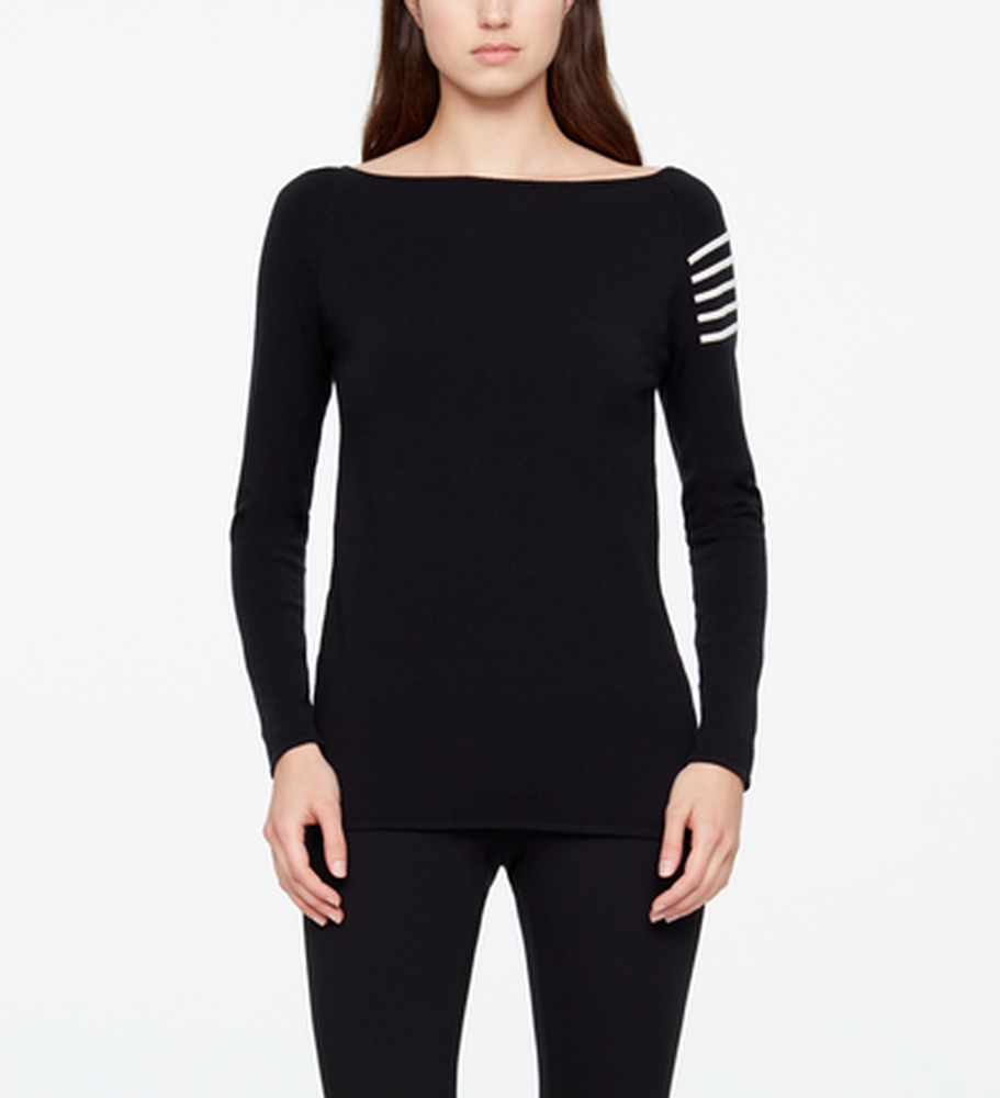Sarah Pacini PULL COL BATEAU - YI JING De face