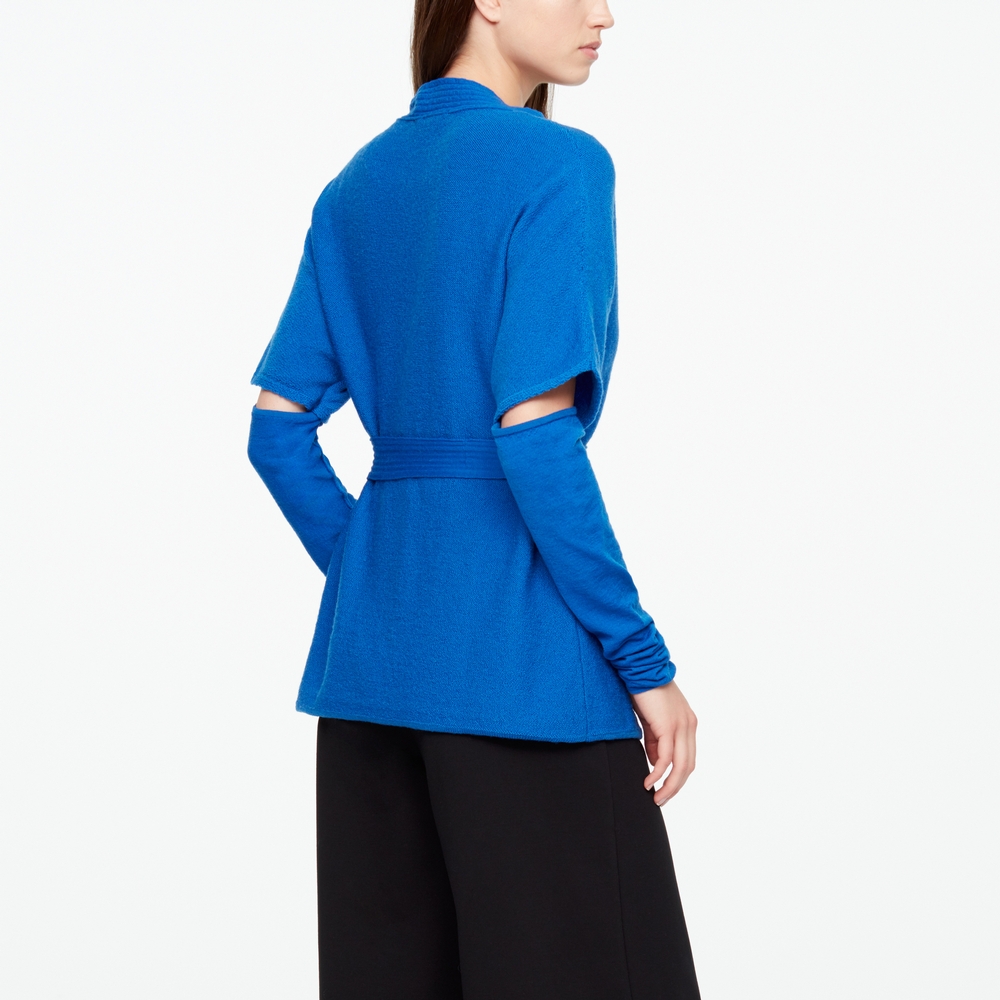 Sarah Pacini CARDIGAN MÉRINO - CEINTURE Derrière