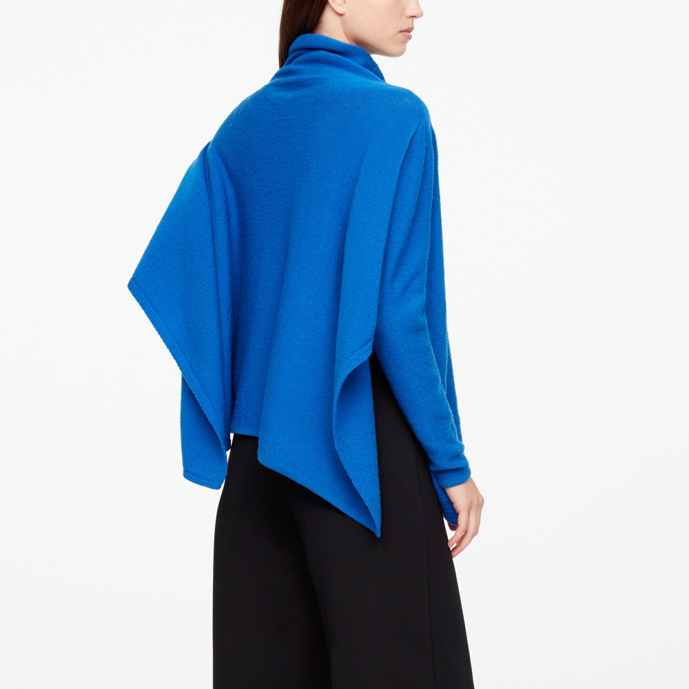 Sarah Pacini PONCHO MÉRINO - ASYMÉTRIQUE Derrière