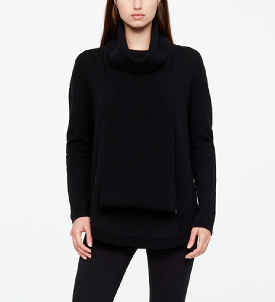 Sarah Pacini PULL MÉRINO - BORDS ARRONDIS De face