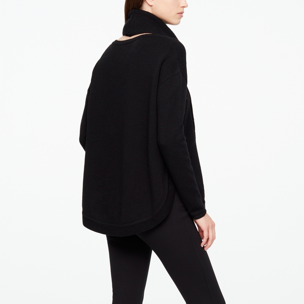 Sarah Pacini PULL MÉRINO - BORDS ARRONDIS Derrière