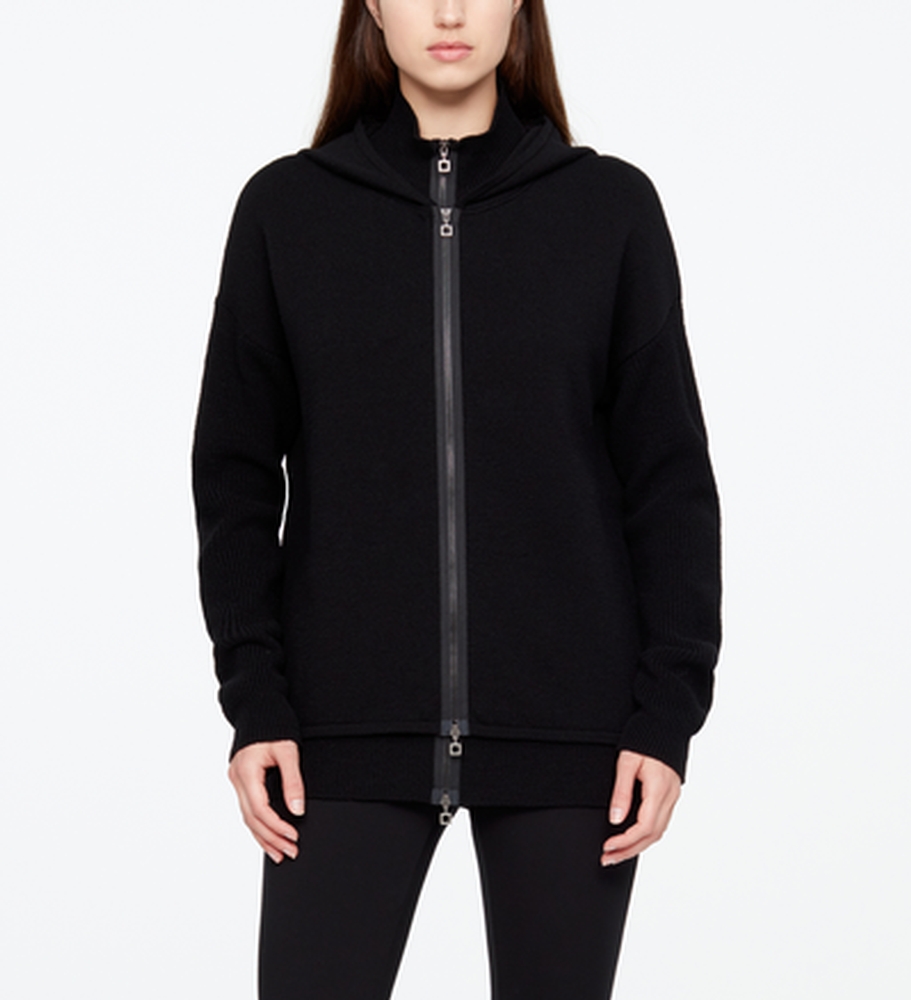 Sarah Pacini MERINO CARDIGAN - BOMBER Vorne