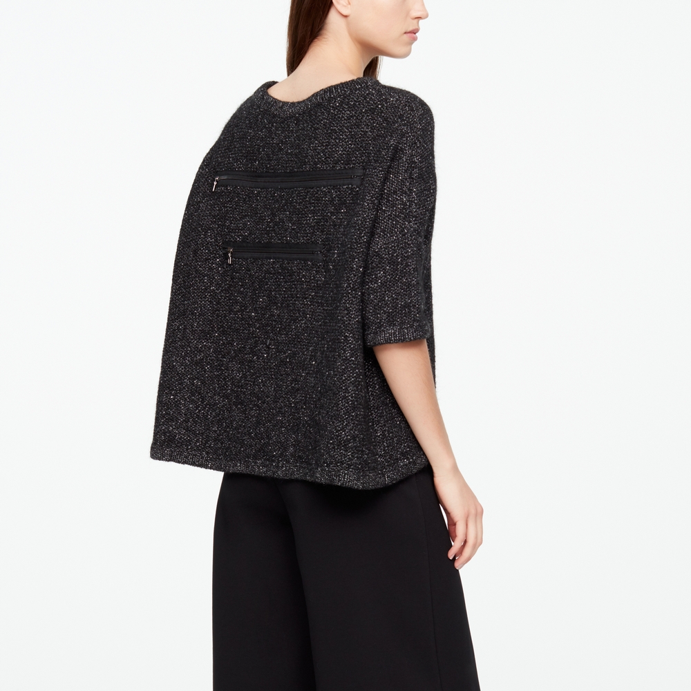 Sarah Pacini PULL CHINÉ - MANCHES COURTES Derrière