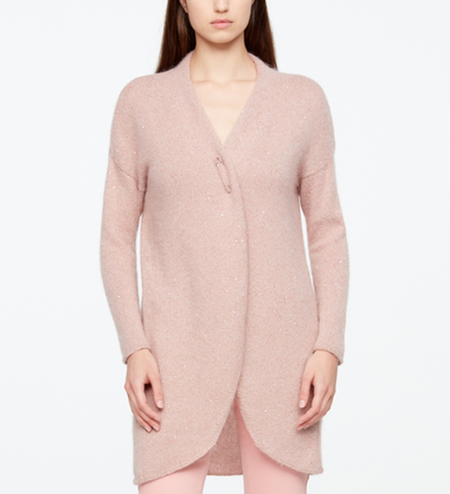Sarah Pacini CARDIGAN LONG - EFFET LUMIÈRE De face