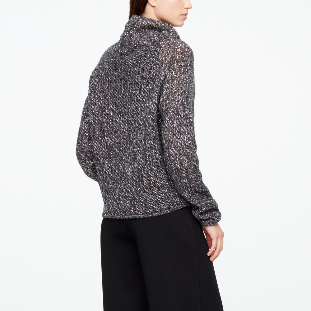 Sarah Pacini PULL BABY ALPACA - COL BÉNITIER Derrière