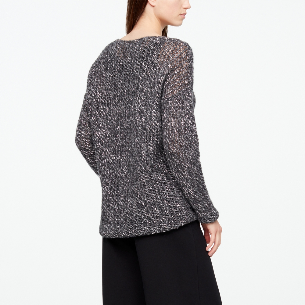 Sarah Pacini PULL BABY ALPACA - IRIDESCENT Derrière