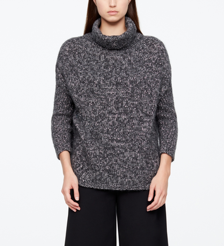 Sarah Pacini PULL CHINÉ - CÔTES De face