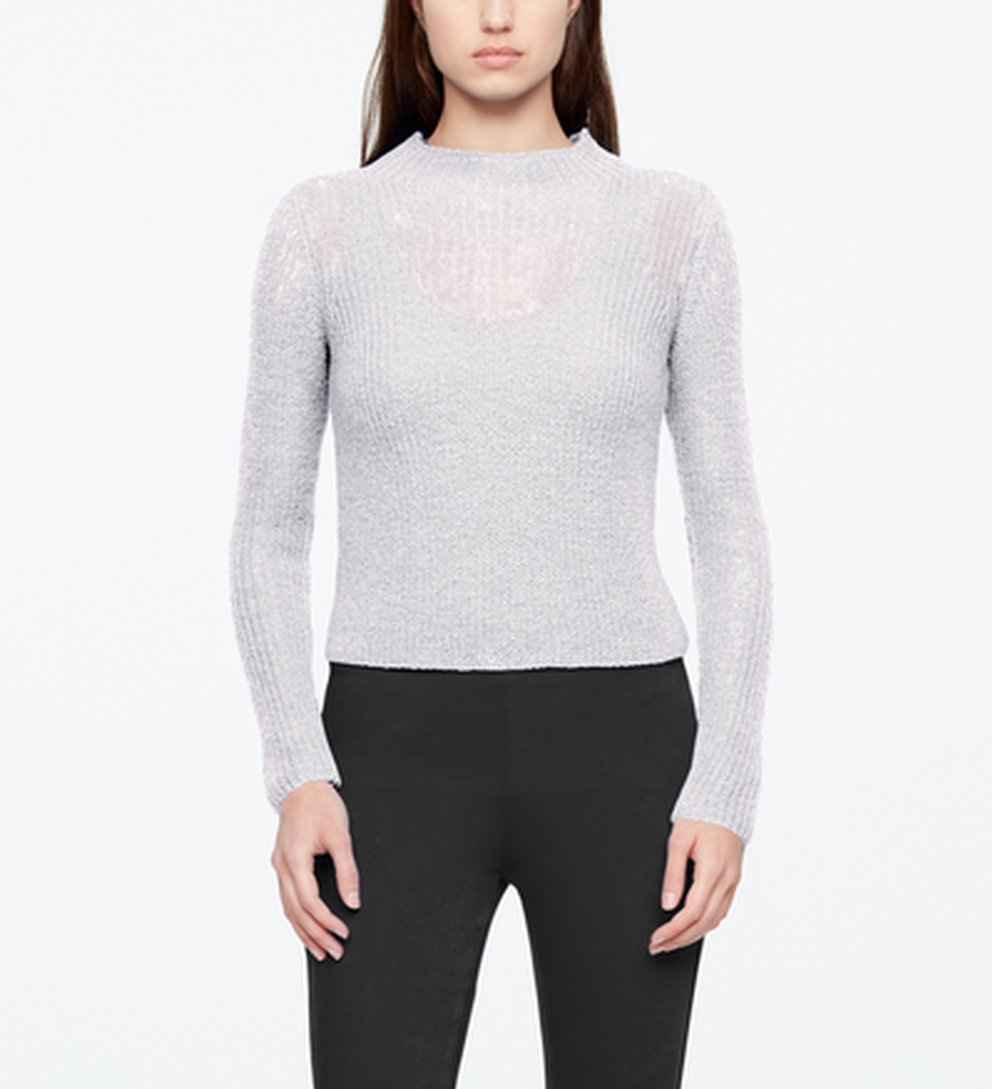 Sarah Pacini PULL MOHAIR - COURT De face