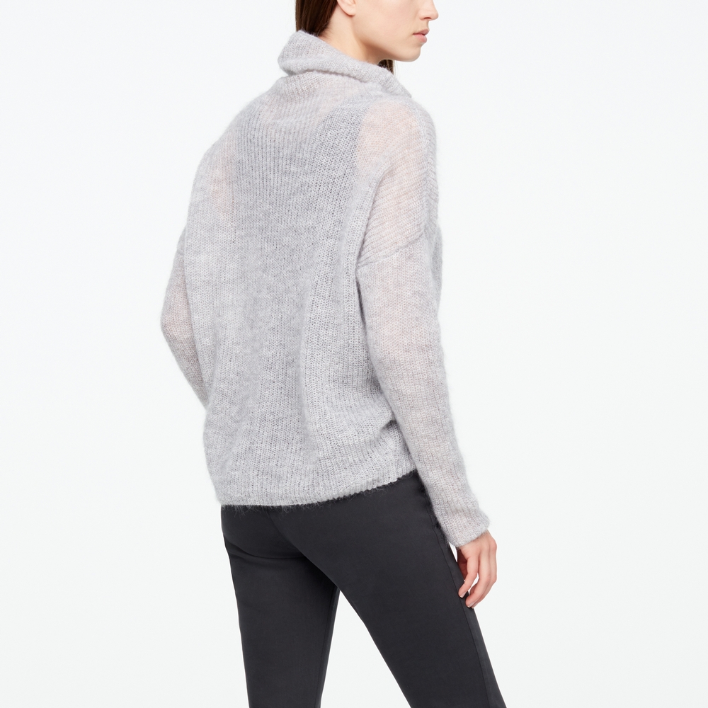 Sarah Pacini PULL MOHAIR - COL CHEMINÉE Derrière