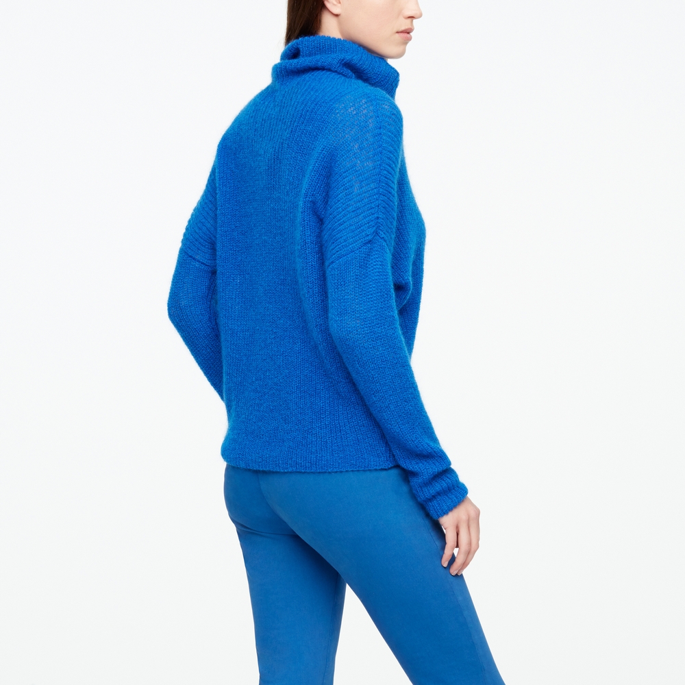 Sarah Pacini PULL MOHAIR - COL CHEMINÉE Derrière