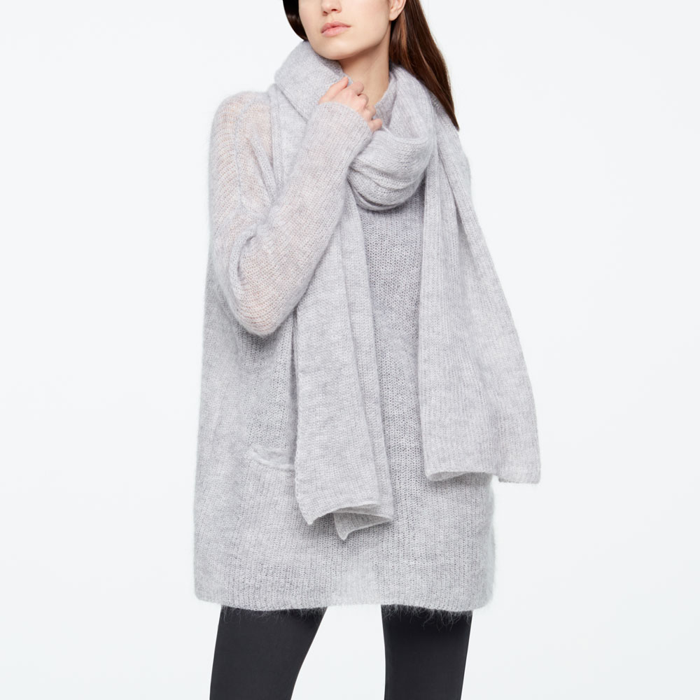 Sarah Pacini MOHAIR SJAAL - BREED Voorzijde