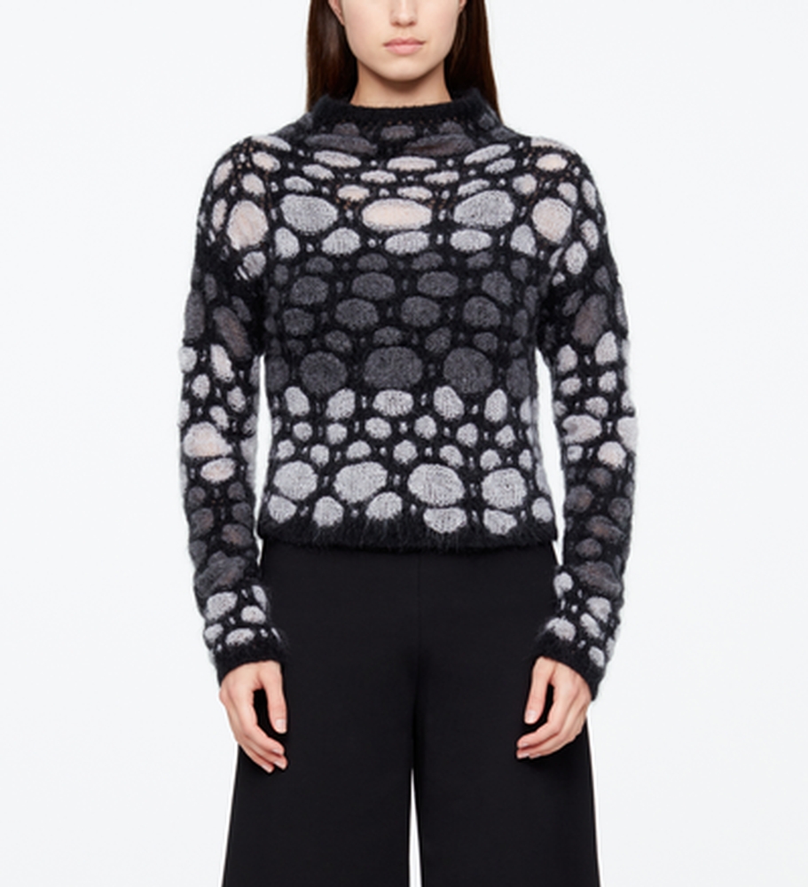 Sarah Pacini PULL MOHAIR - JACQUARD De face