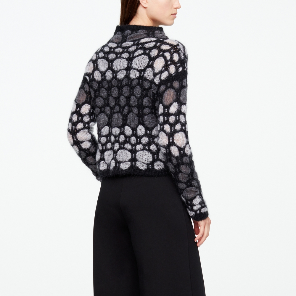 Sarah Pacini PULL MOHAIR - JACQUARD Derrière