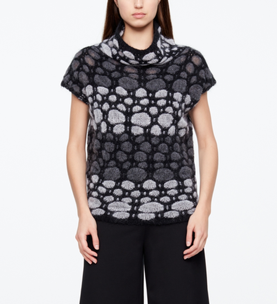 Sarah Pacini PULL MOHAIR - MANCHERONS De face