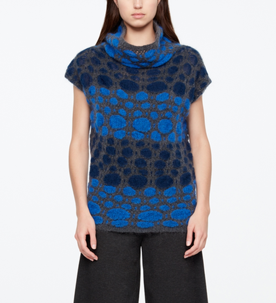 Sarah Pacini PULL MOHAIR - MANCHERONS De face