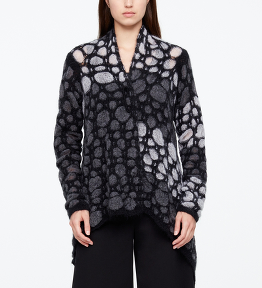 Sarah Pacini CARDIGAN MOHAIR - JACQUARD De face