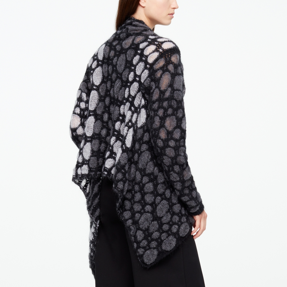 Sarah Pacini CARDIGAN MOHAIR - JACQUARD Derrière