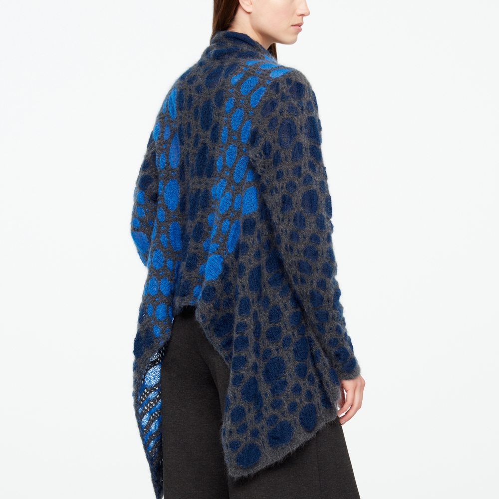 Sarah Pacini CARDIGAN MOHAIR - JACQUARD Derrière