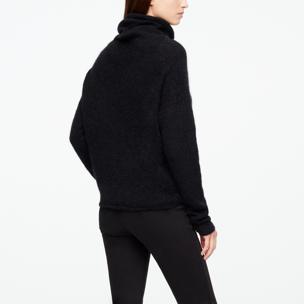 Sarah Pacini PULL COURT - MOHAIR-MÉRINO Derrière