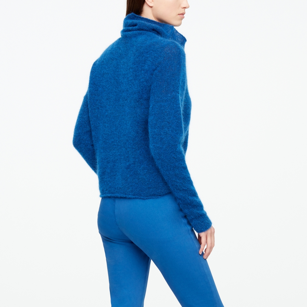 Sarah Pacini PULL COURT - MOHAIR-MÉRINO Derrière