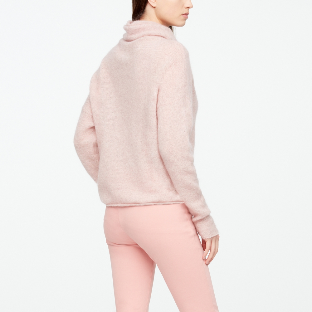 Sarah Pacini PULL COURT - MOHAIR-MÉRINO Derrière