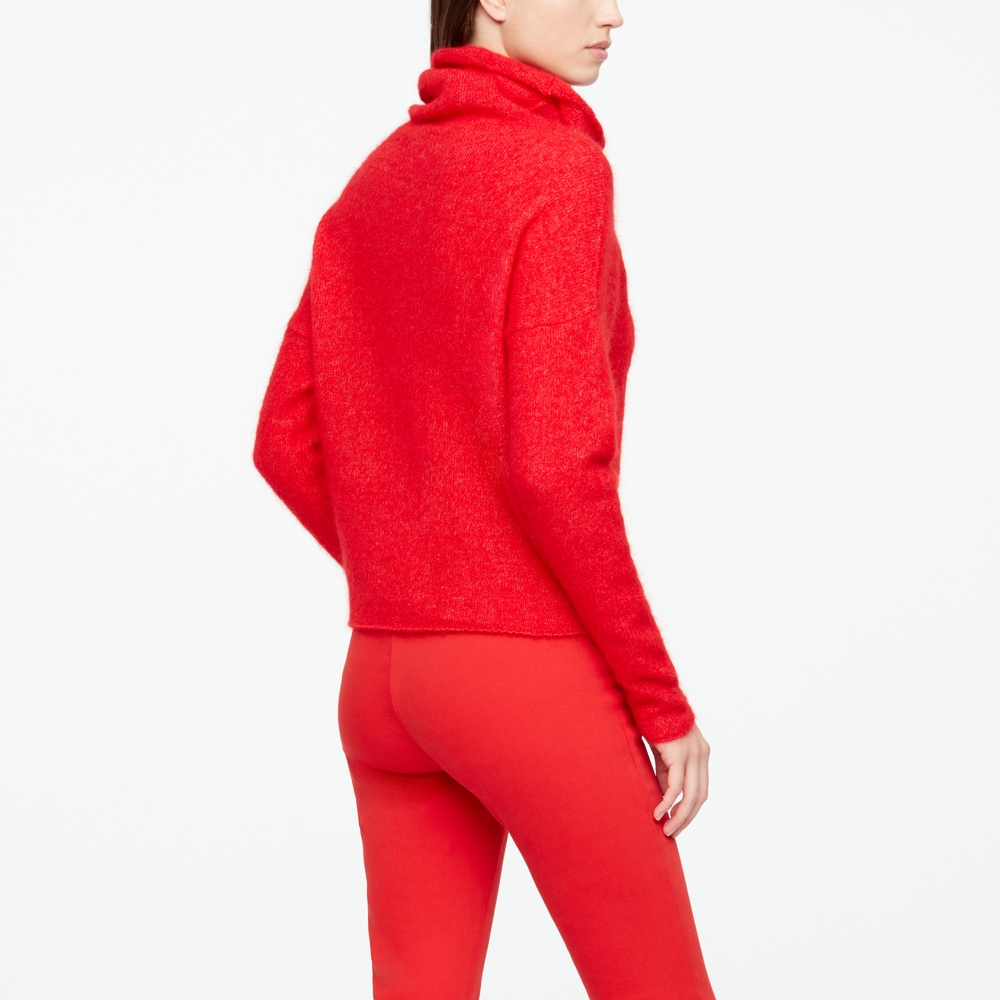 Sarah Pacini PULL COURT - MOHAIR-MÉRINO Derrière