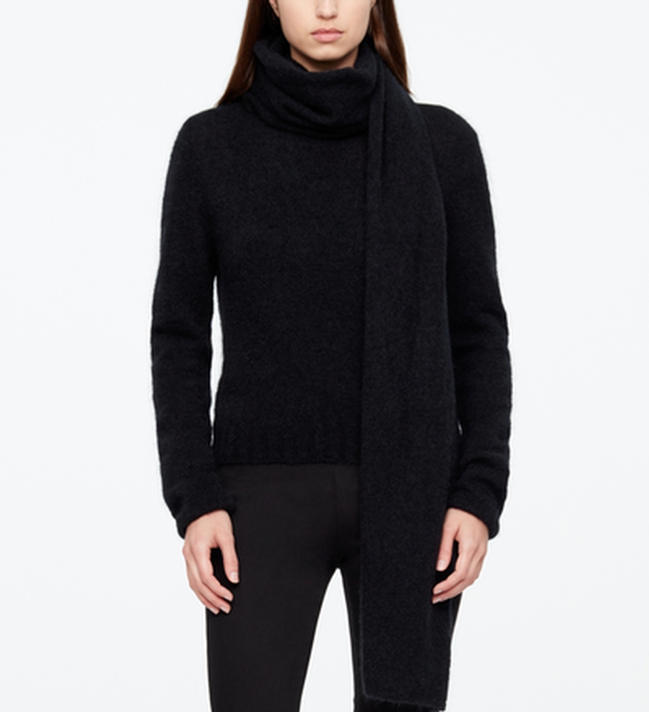 Sarah Pacini PULL -ÉCHARPE - MOHAIR De face