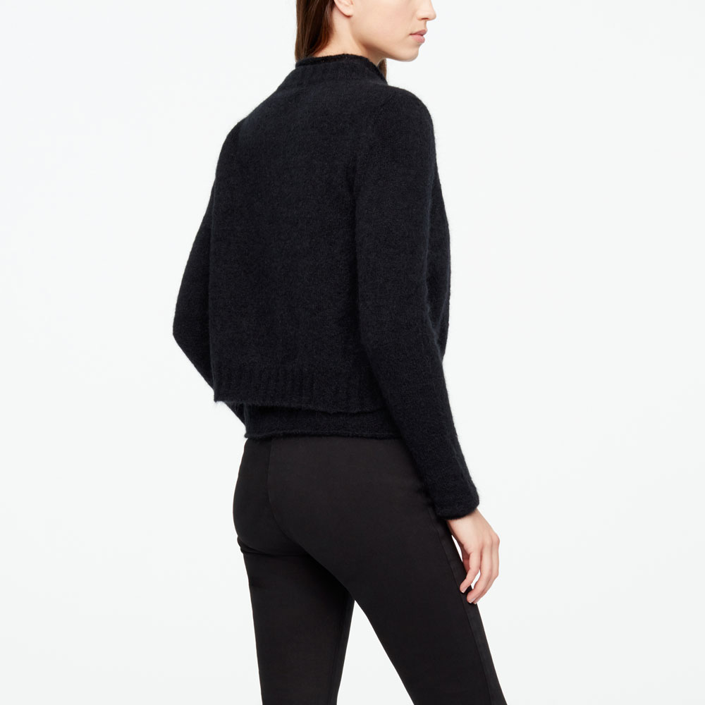 Sarah Pacini CARDIGAN COURT - MOHAIR-MÉRINO Derrière