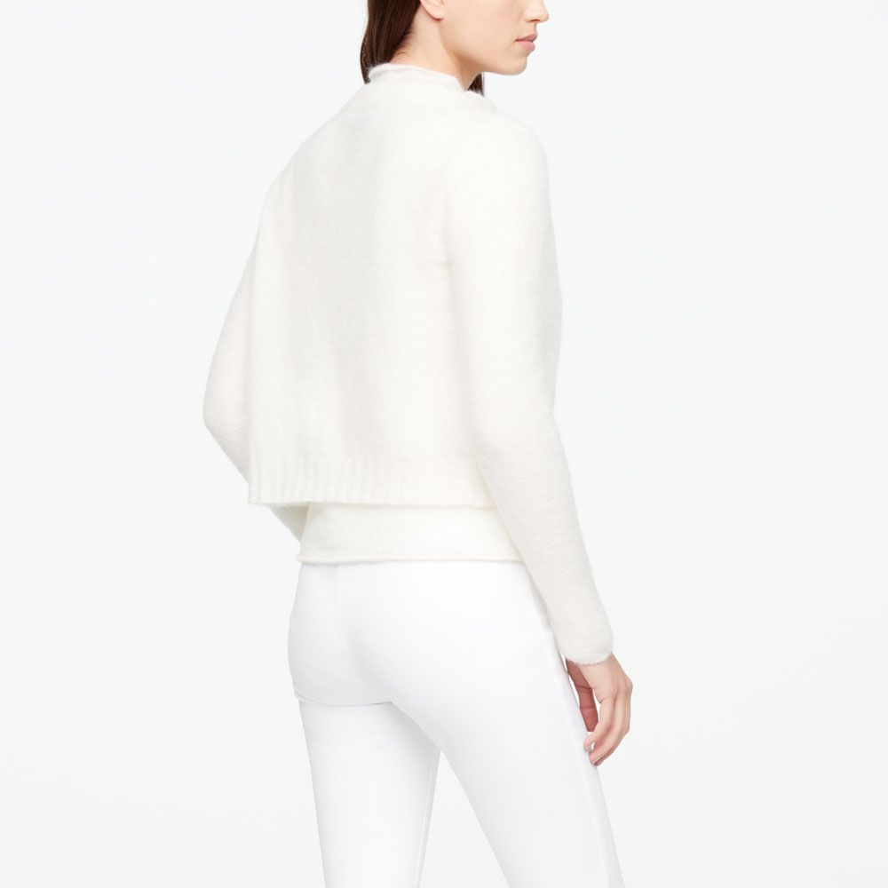 Sarah Pacini CARDIGAN COURT - MOHAIR-MÉRINO Derrière