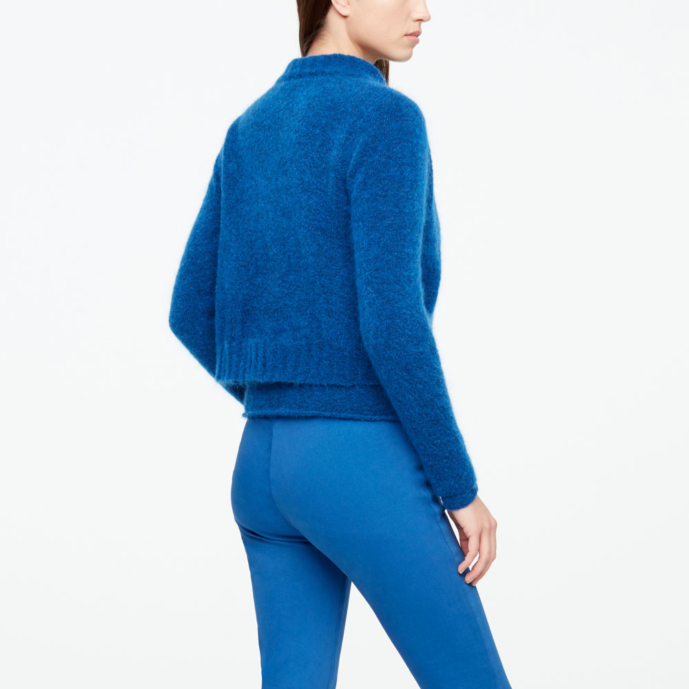 Sarah Pacini CARDIGAN COURT - MOHAIR-MÉRINO Derrière