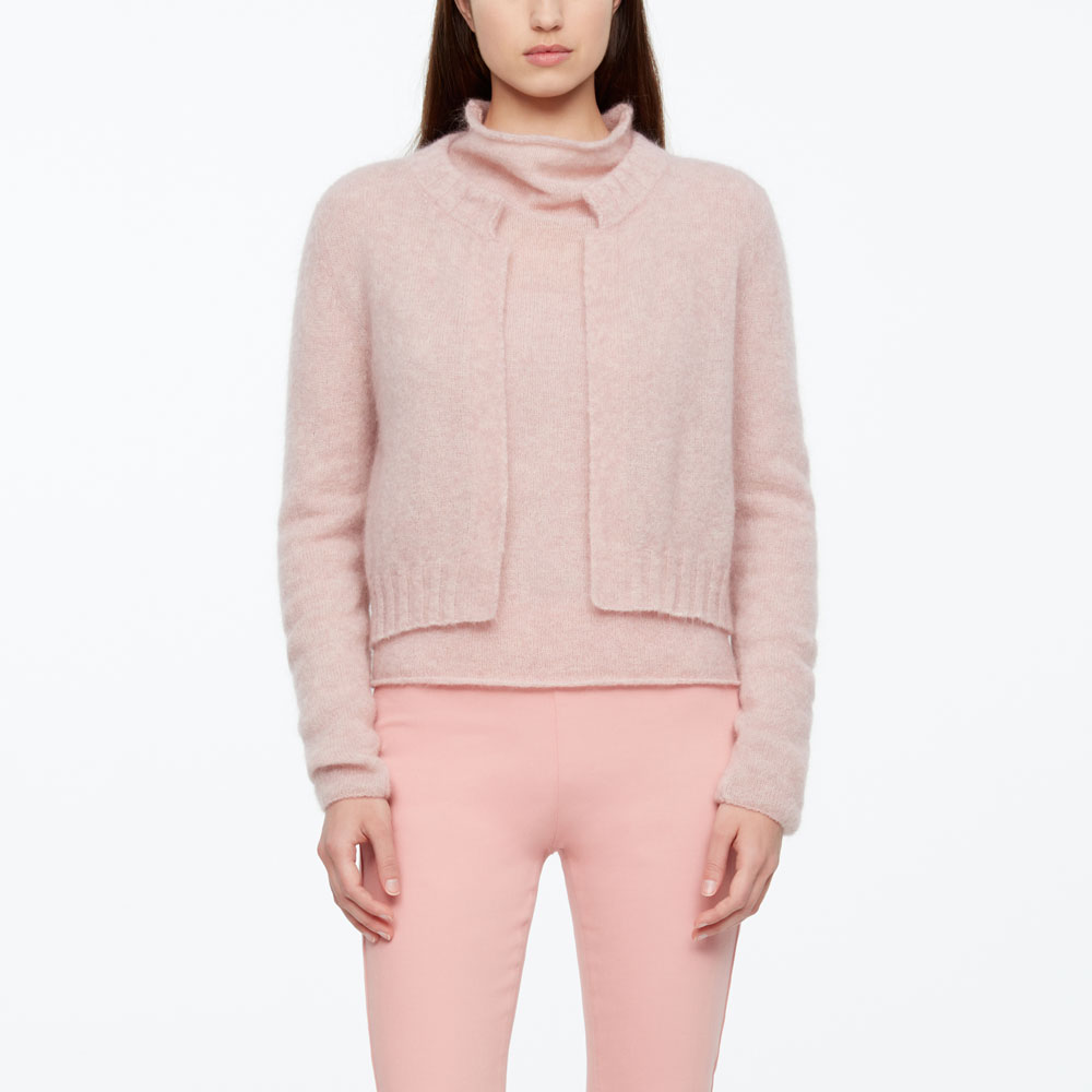 Sarah Pacini CARDIGAN COURT - MOHAIR-MÉRINO De face