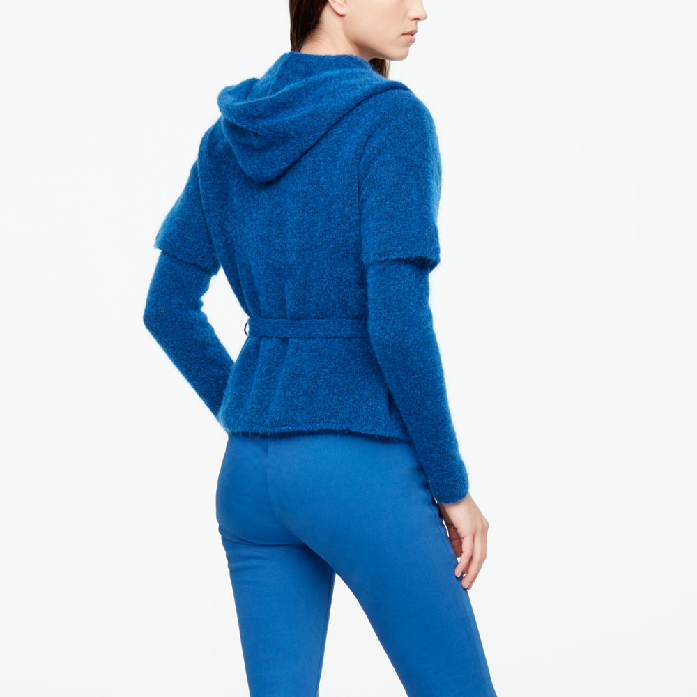 Sarah Pacini CARDIGAN MOHAIR-MÉRINO - CEINTURE Derrière