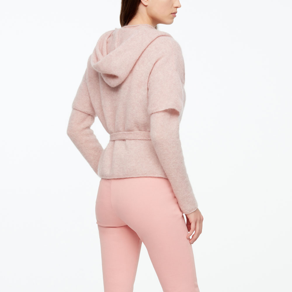 Sarah Pacini CARDIGAN MOHAIR-MÉRINO - CEINTURE Derrière