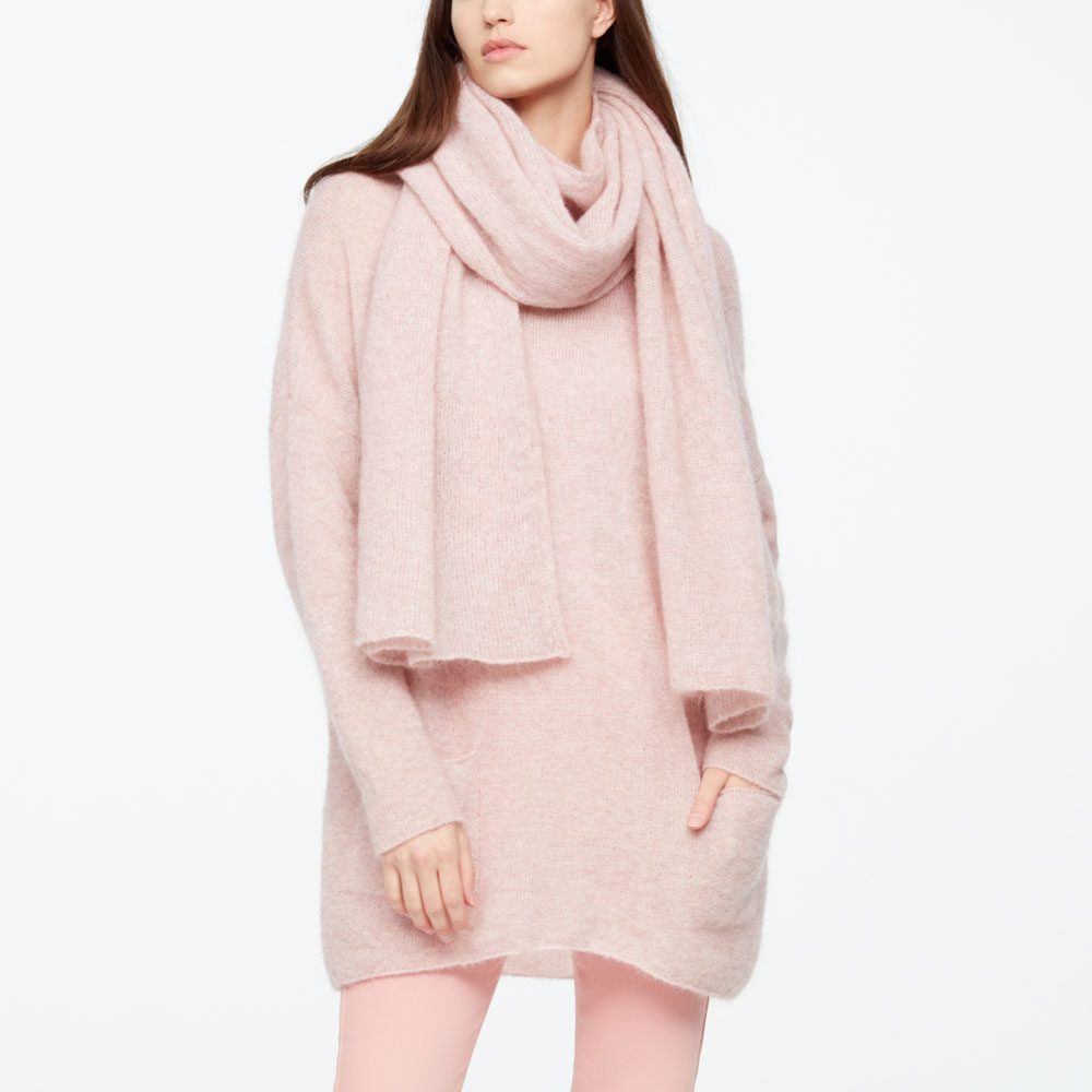 Sarah Pacini MOHAIR-MERINO SJAAL Voorzijde