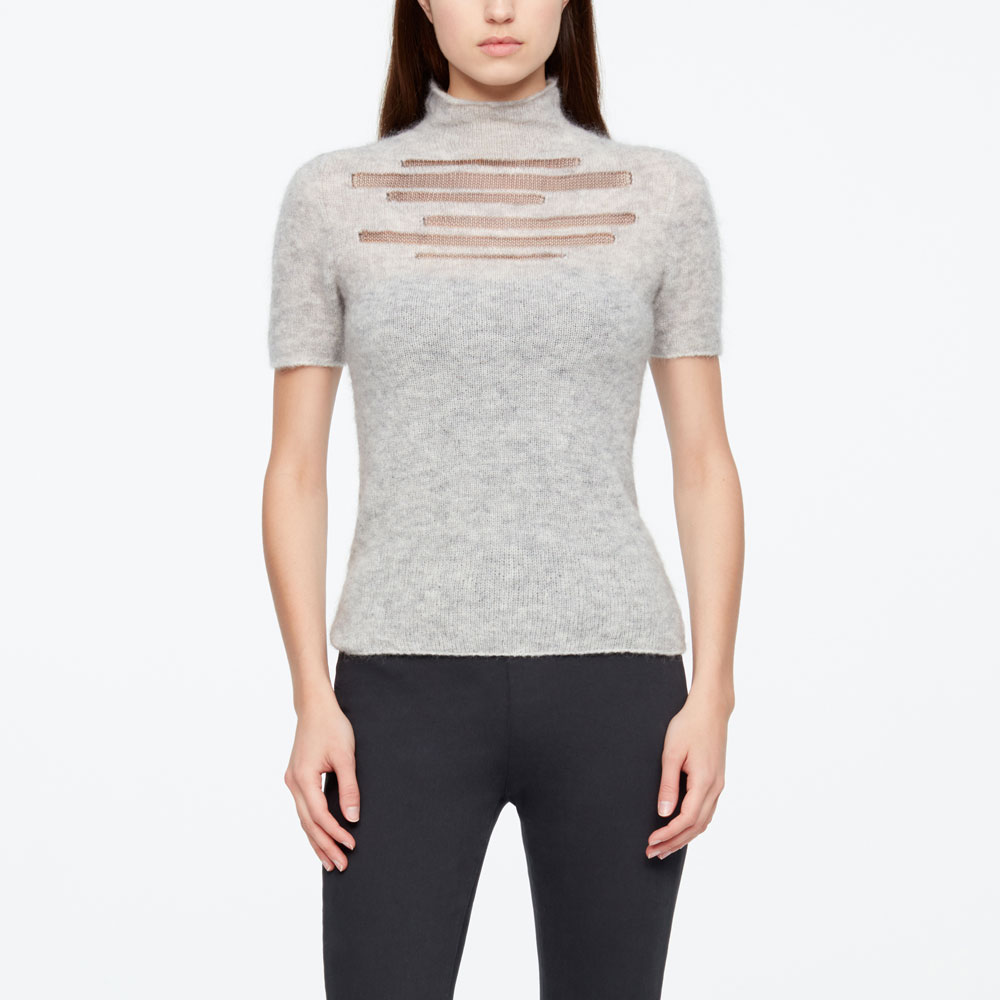Sarah Pacini PULL - DÉTAIL MESH De face