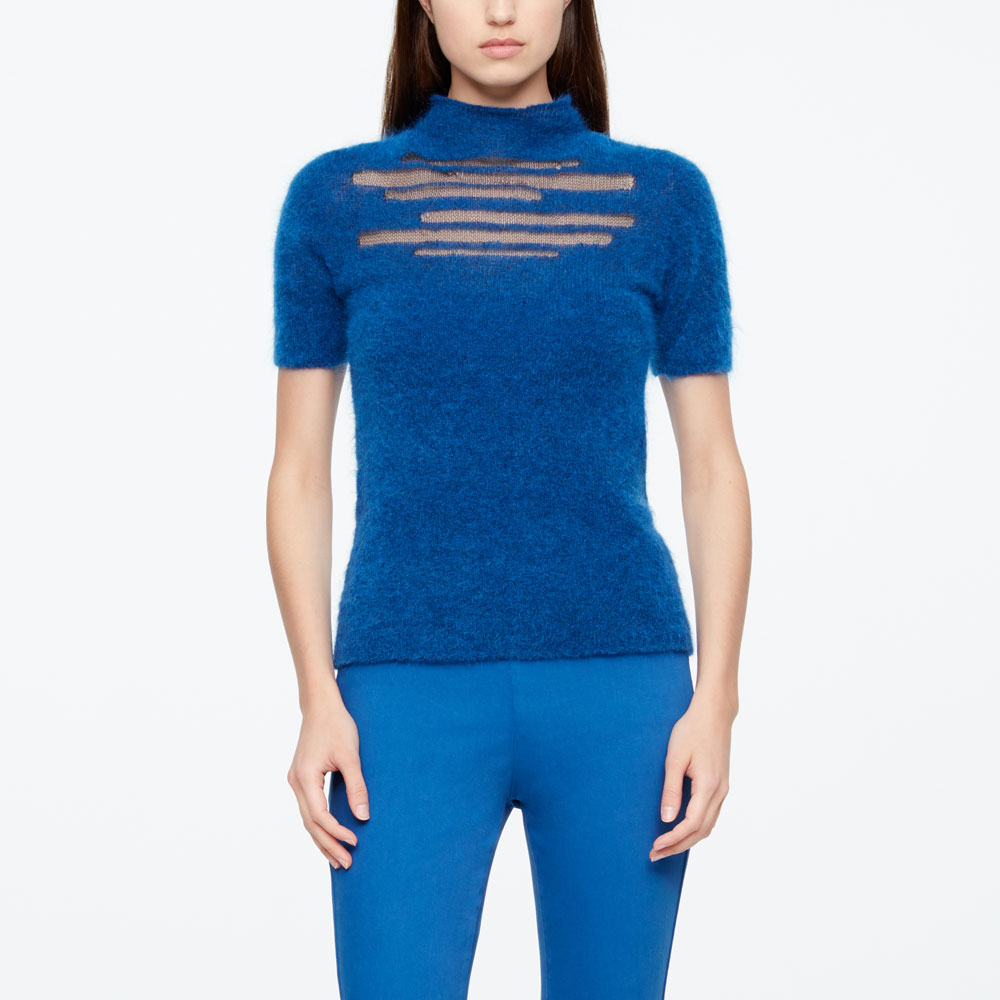 Sarah Pacini PULL - DÉTAIL MESH De face