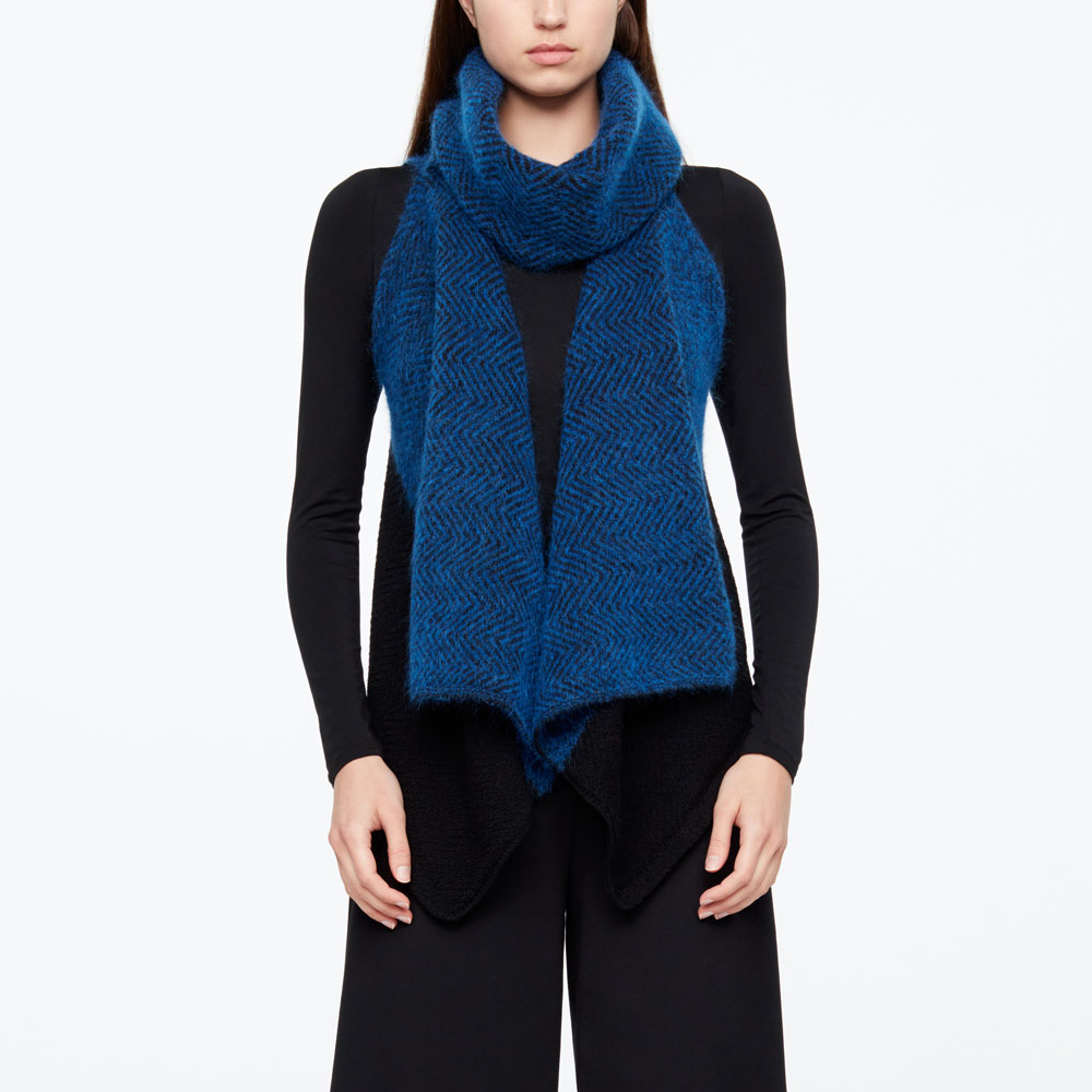 Sarah Pacini CARDIGAN SANS MANCHES - CHEVRONS De face