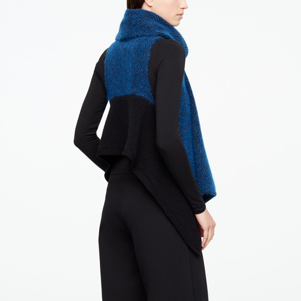 Sarah Pacini CARDIGAN SANS MANCHES - CHEVRONS Derrière