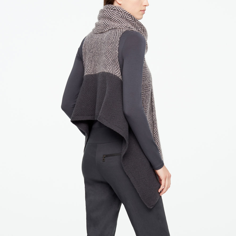 Sarah Pacini CARDIGAN SANS MANCHES - CHEVRONS Derrière