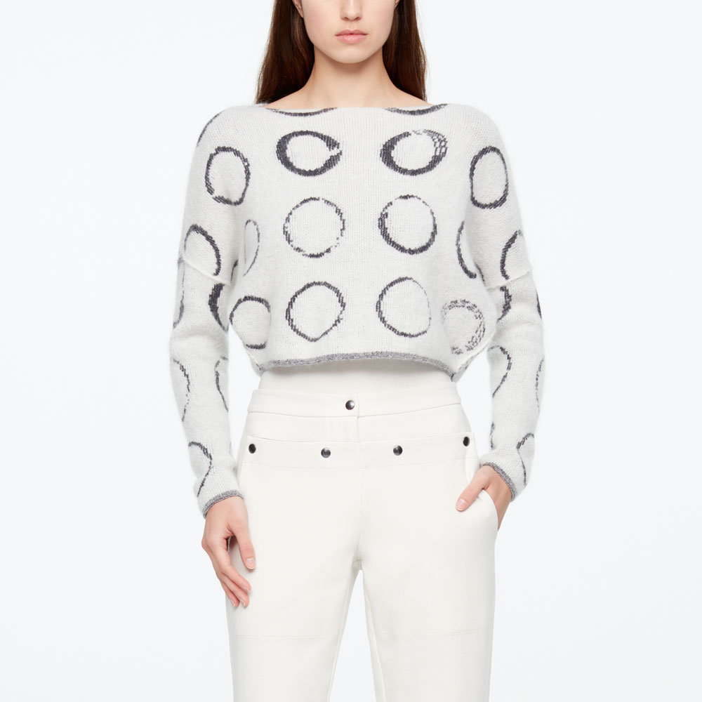 Sarah Pacini PULL COURT - CERCLES De face